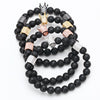 Yayo Kingpin Matte Onyx Rhinestone Paved Crown Bracelet - Zodeys