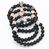 Yayo Kingpin Matte Onyx Rhinestone Paved Crown Bracelet - Zodeys