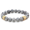 Marble Haze Natural Stone Beaded Bracelet - Zodeys