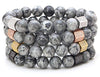 Marble Haze Natural Stone Beaded Bracelet - Zodeys