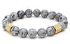 Marble Haze Natural Stone Beaded Bracelet - Zodeys