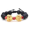 Evil Eye Tiger Head Beaded Bracelet - Zodeys