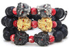 Evil Eye Tiger Head Beaded Bracelet - Zodeys
