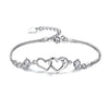 Heart Shaped Antique Silver Bracelet - Zodeys