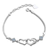 Heart Shaped Antique Silver Bracelet - Zodeys