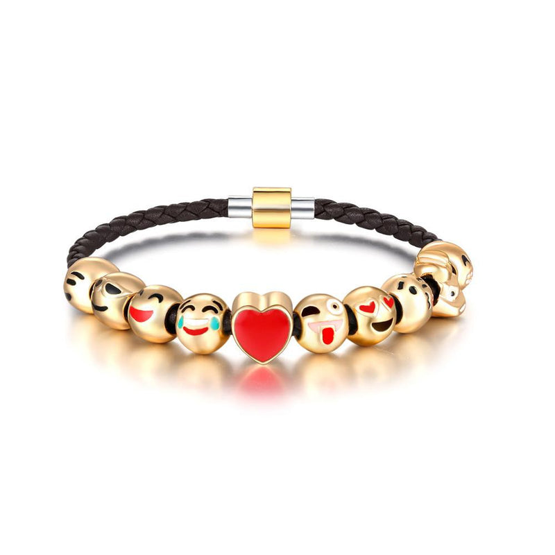 Emoji Gold Plated Bracelet - Zodeys
