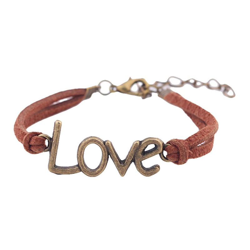 Nostalgia Leather Love Bracelet