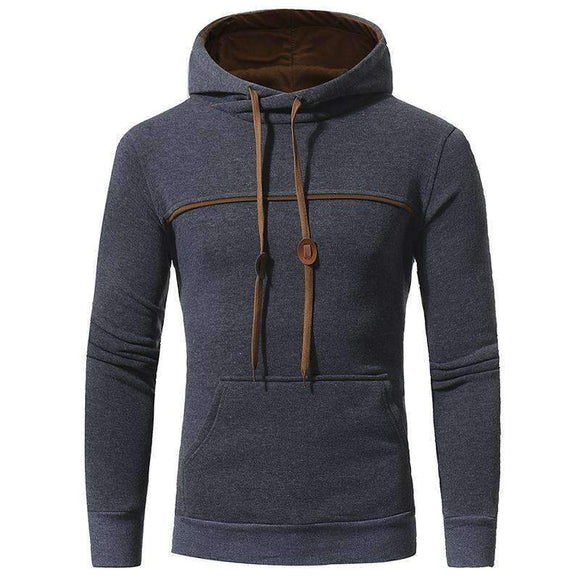 Men's Casual Solid Hooded Sweatshirt - Zodeys