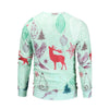 Men's Autumn Printed Deer Long Sleeve Sweatshirt - Zodeys