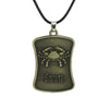 Vintage Bronze Zodiac Sign Pendant Necklace - Zodeys