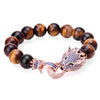 Imperial Crown Natural Stone Charm Bracelet - Zodeys