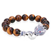 Imperial Crown Natural Stone Charm Bracelet - Zodeys