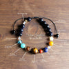 Nine Planet Guardian Star Natural Stone Bead Bracelet