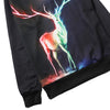 Men Printed Christmas Deer Long Sleeve Loose Blouse Casual Top - Zodeys