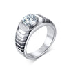 Arctic Sunrise Classic Rhinestone Silver Ring - Zodeys