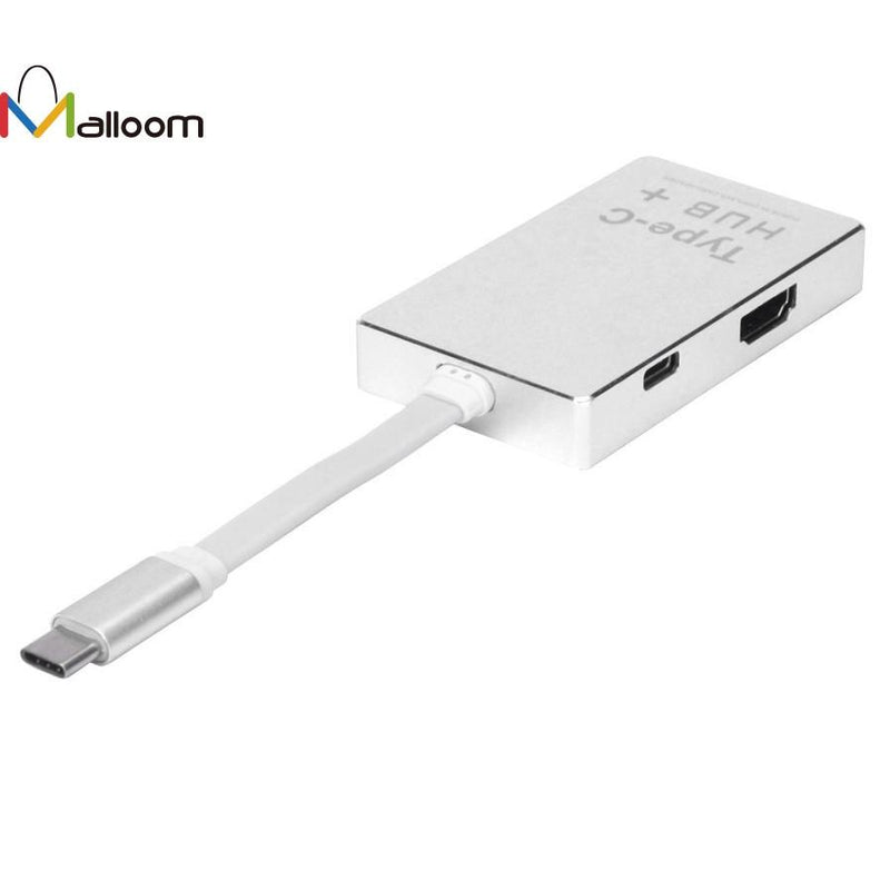 Usb 3.0 HUB Type-c Multi Function HUB MICRO SD Card 4K Displays+Charging for Macbook Pro Mac PC Laptop#20 - Zodeys