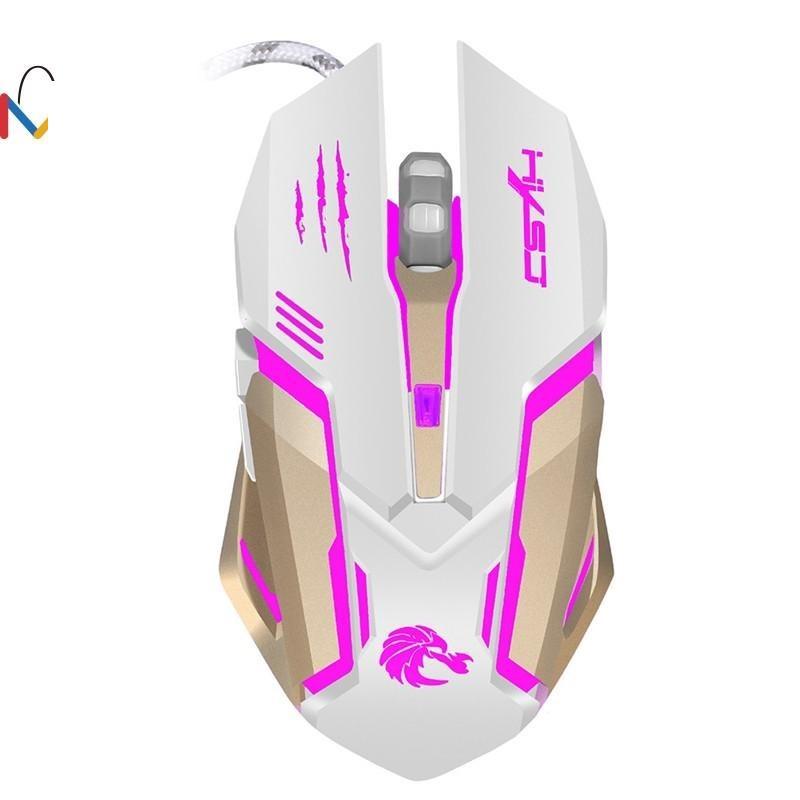 2.4G Adjustable Wired Mouse Gaming 2400DPI 7 Buttons Optical USB Wired Gaming Game Mouse for PC Laptop - Zodeys