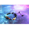 Nine Planet Guardian Star Natural Stone Bead Bracelet