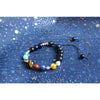 Nine Planet Guardian Star Natural Stone Bead Bracelet