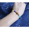Nine Planet Guardian Star Natural Stone Bead Bracelet