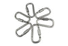 6pcs Outdoor Aluminum D-ring Locking Carabiner - Zodeys