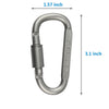 6pcs Outdoor Aluminum D-ring Locking Carabiner - Zodeys