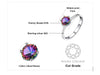 Mystic Fire Rainbow Topaz Silver Engagement Ring
