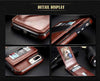 Vertical Flip Card Holder Leather Case For iPhone - Zodeys