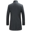 Single Breasted Long Wool Business Peacoat