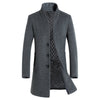 Single Breasted Long Wool Business Peacoat
