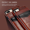 Vertical Flip Card Holder Leather Case For iPhone - Zodeys