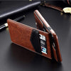 Vertical Flip Card Holder Leather Case For iPhone - Zodeys