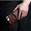 Vertical Flip Card Holder Leather Case For iPhone - Zodeys