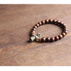 Tibetan Nanmu Wood Mala Beads Bracelet - Zodeys