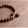 Tibetan Nanmu Wood Mala Beads Bracelet - Zodeys