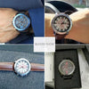 Men's Army Leather Sports Watch - Zodeys