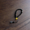 Black Stone & White Copper Om Mani Padme Hum Charm Bracelet - Zodeys