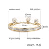 Women's Rhinestone Paved Gold Cuff Bangle Bracelet - Zodeys