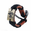 Tibetan Weaved Leather Rope Zodiac Bracelet - Zodeys