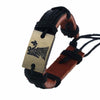 Tibetan Weaved Leather Rope Zodiac Bracelet - Zodeys
