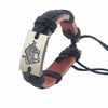 Tibetan Weaved Leather Rope Zodiac Bracelet - Zodeys