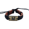 Tibetan Weaved Leather Rope Zodiac Bracelet - Zodeys