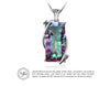 16ct Rainbow Fire Mystic Topaz Silver Necklace - Zodeys