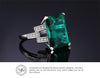 5.9ct Sterling Silver Emerald Cocktail Ring - Zodeys
