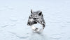 Stainless Steel Wolf Head Ring