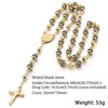 Jesus Christ Resurrection Rosary Cross Necklace - Zodeys