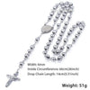 Jesus Christ Resurrection Rosary Cross Necklace - Zodeys