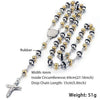 Jesus Christ Resurrection Rosary Cross Necklace - Zodeys