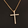 Rhinestone Cross Pendant Chain Necklace