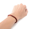 Handmade Red Sandalwood Beads Adjustable Mala Rope Bracelet - Zodeys